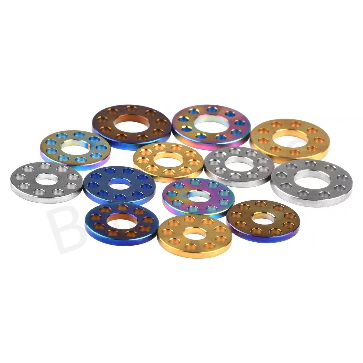 Titanium Flat Washer Drilled Race Washer Spacer Washer Titanium Flat Washer Drilled Race Washer Spacer Washer