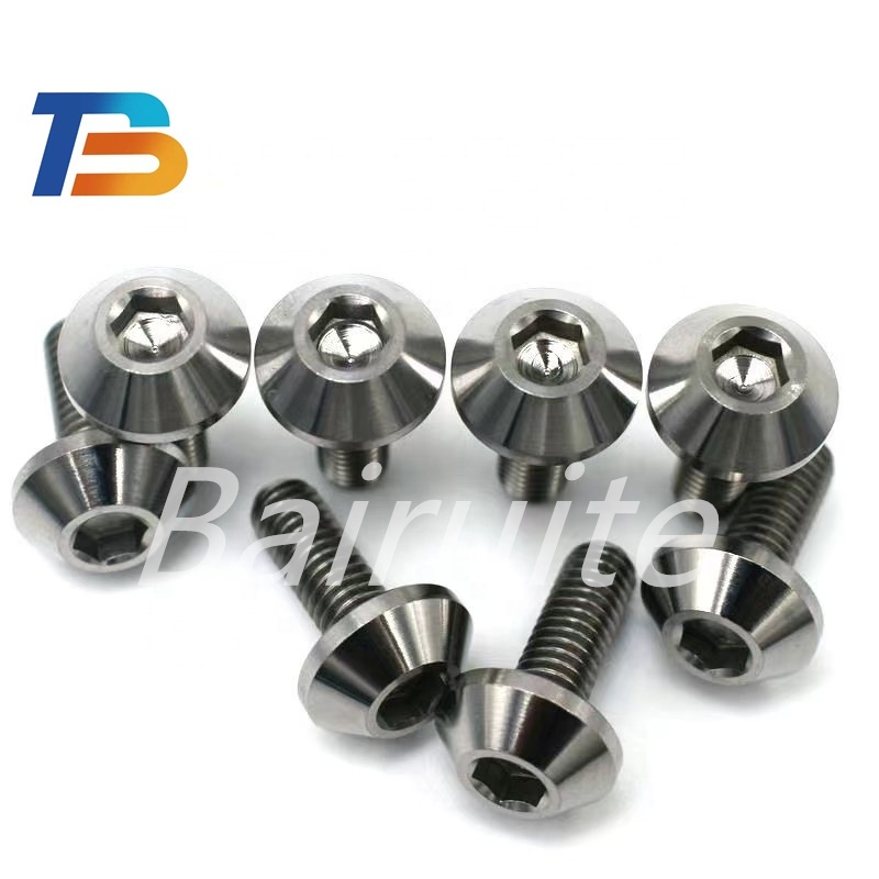 Factory Direct Sale GR5 Titanium Umbrella Head Fairing Bolts for Motorcycle Modified Factory Direct Sale GR5 Titanium Umbrella Head Fairing Bolts for Motorcycle Modified
